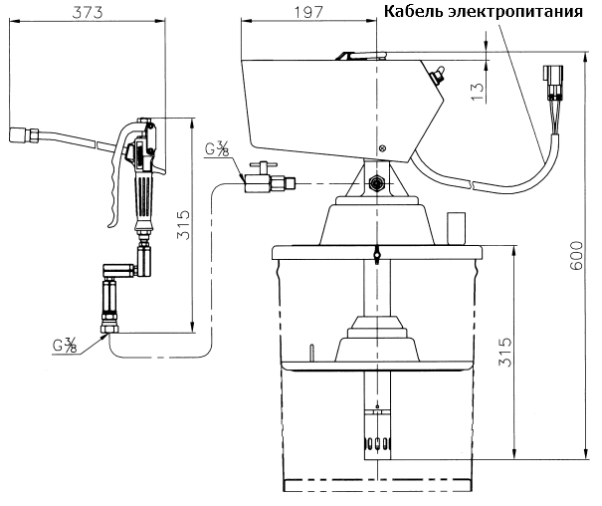 Насос для смазки Yamada KPL-24 - 2 Насос для смазки Yamada KPL-24 - 2