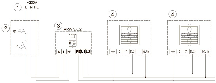 Регулятор скорости вращения VR (ARW 3.0/2) - 2