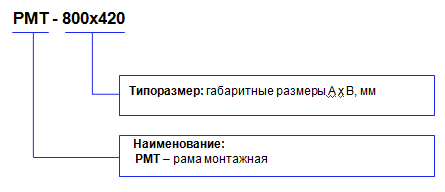 Рама монтажная РМТ - 2