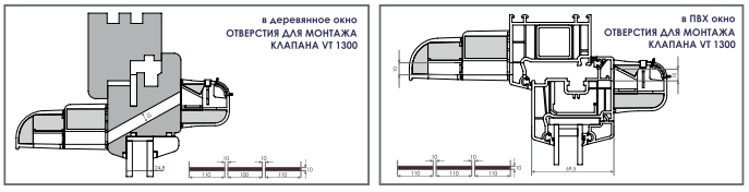 Воздушный клапан оконный