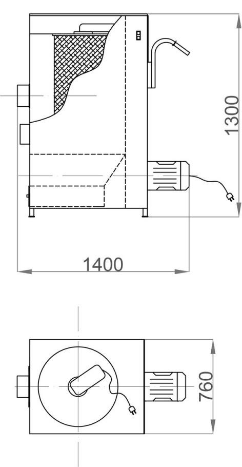 Габаритно-присоединительные размеры фильтров ФМС-1800