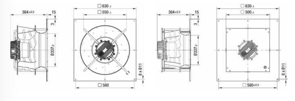 Вентилятор центробежный EC Ebmpapst R3G500-AG06-03 - 4
