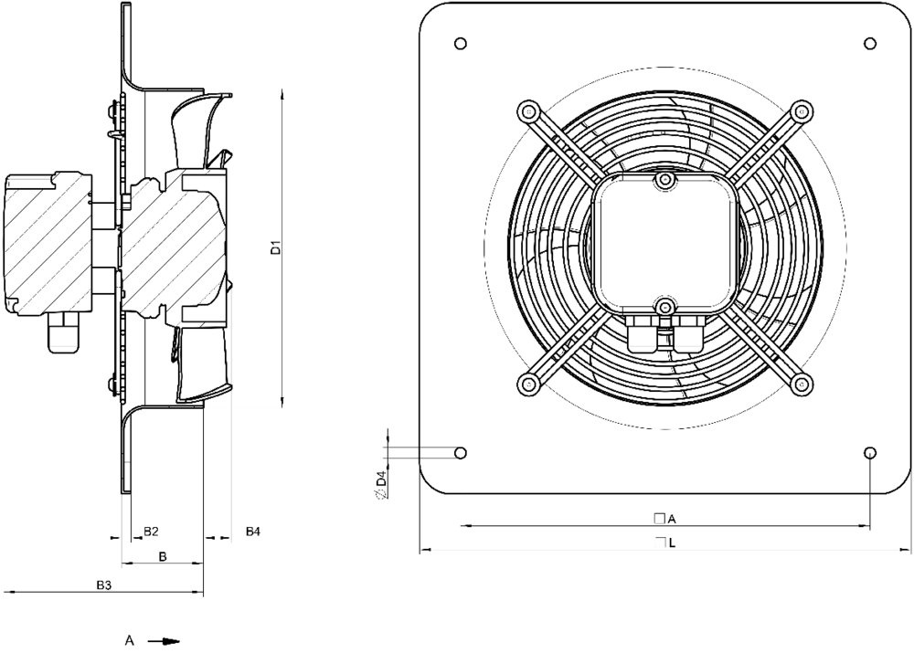 Осевой вентилятор Systemair AW 300 EC sileo Axial fan - 2