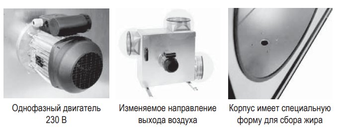 Кухонный вытяжной вентилятор COOK-S/MPS - 2