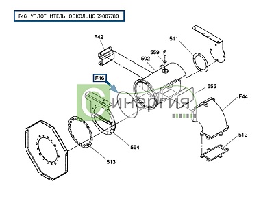 Уплотнительное кольцо 59007780 HITACHI