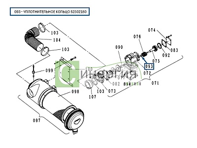 Уплотнительное кольцо 52302180 HITACHI