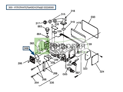 Уплотнительное кольцо 33216080 HITACHI