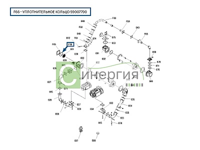 Уплотнительное кольцо 59007790 HITACHI