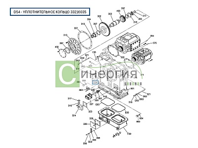 Уплотнительное кольцо 33216035 HITACHI