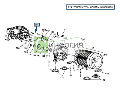 Уплотнительное кольцо 59005000 HITACHI