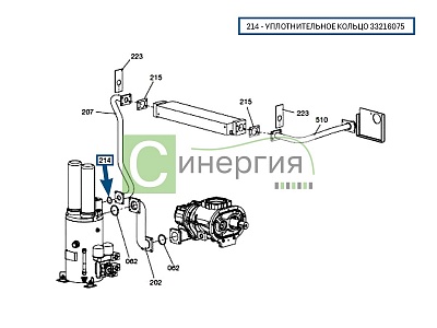 Уплотнительное кольцо 33216075 HITACHI