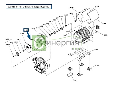 Уплотнительное кольцо 59026090 HITACHI
