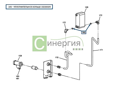 Уплотнительное кольцо 33226029 HITACHI
