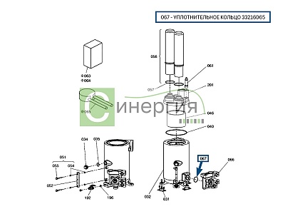 Уплотнительное кольцо 33216065 HITACHI
